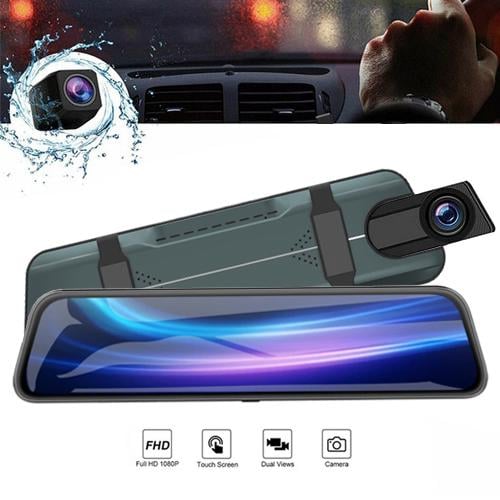 Автомобильный видеорегистратор-зеркало L-1045 LCD 9,66" TOUCH SCREEN 1080P Full HD - фото 3