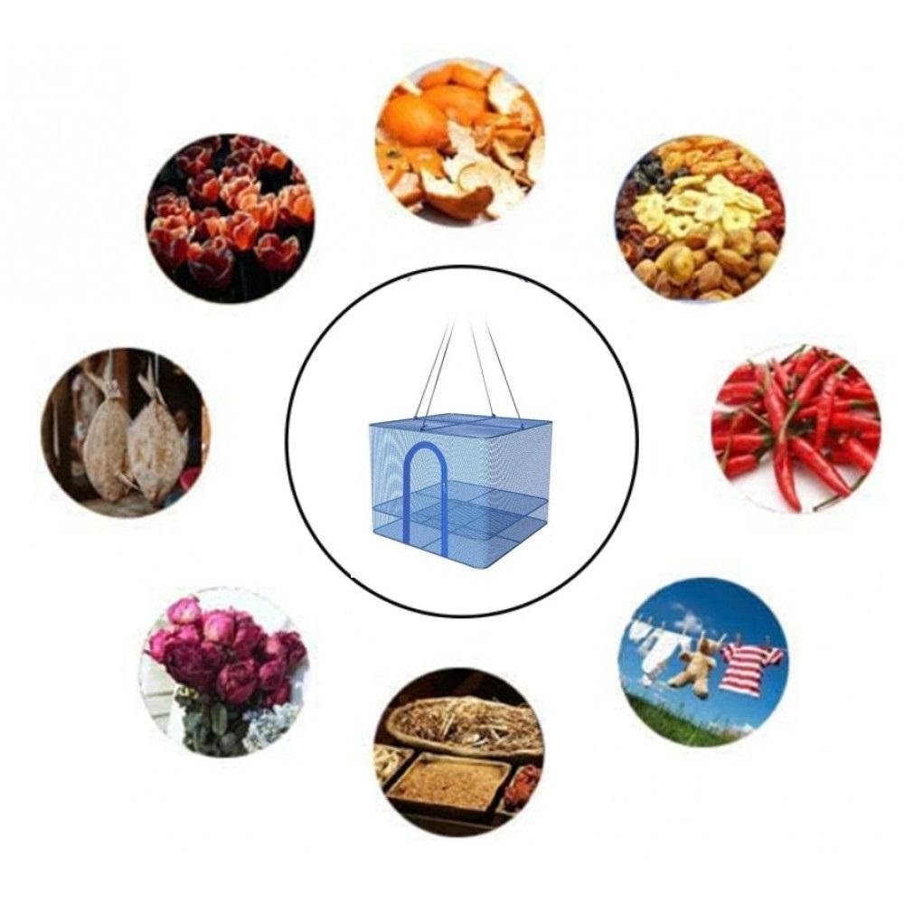 Сушарка для риби/фруктів/овочів/грибів підвісна 1 рівень 35х35х35 см (НР051545) - фото 5