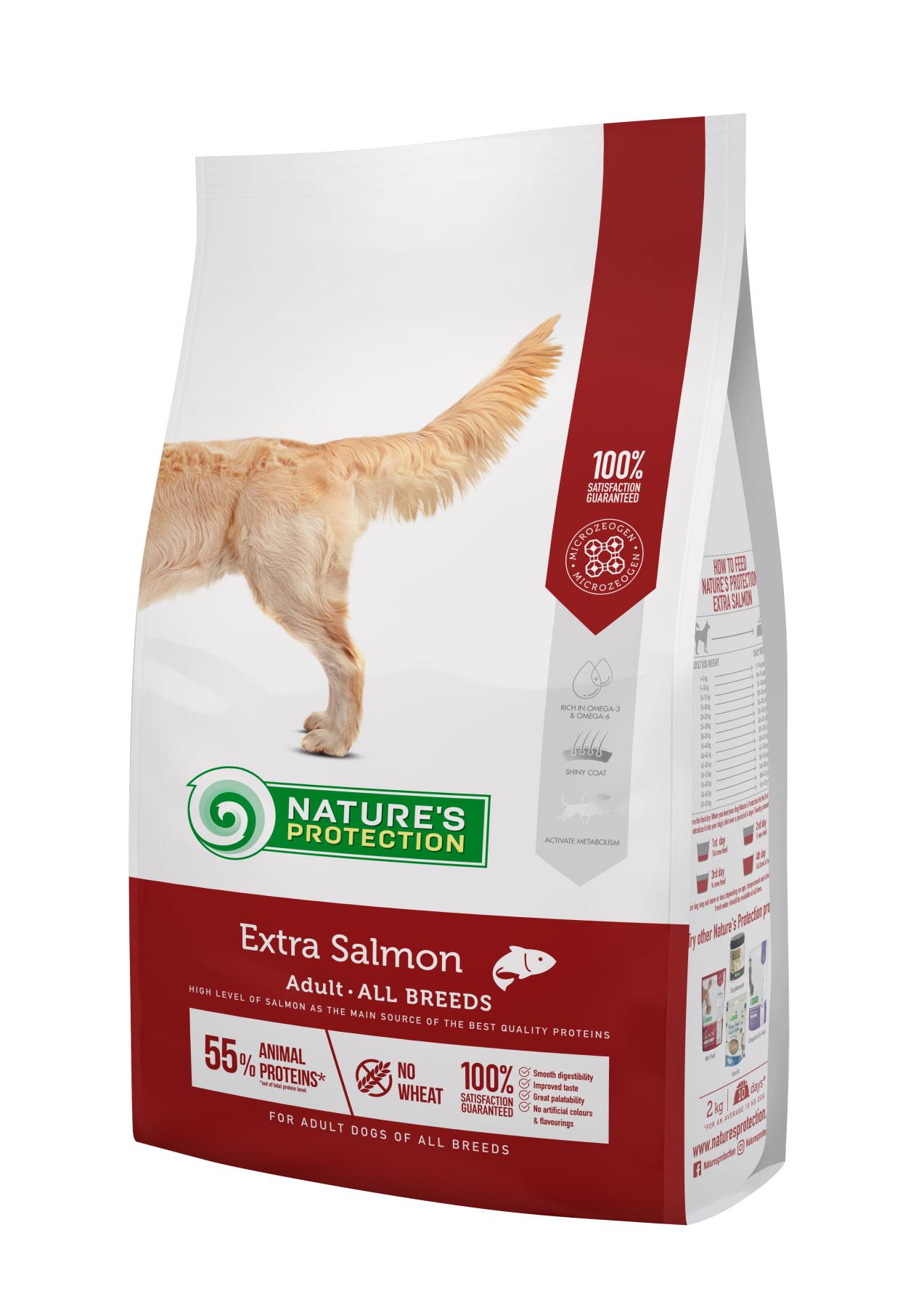 Сухой корм Extra Salmon All Breeds для взрослых собак с лососем 12 кг - фото 1