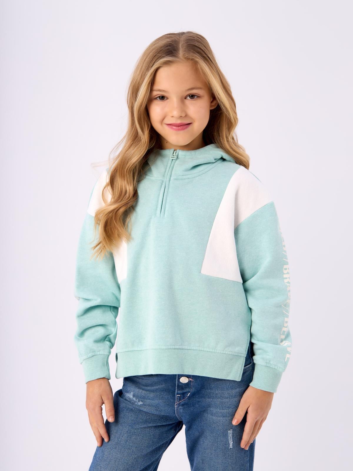 Худі підліткове тепле для дівчинки H&M 134-140 см М'ятний (0129)