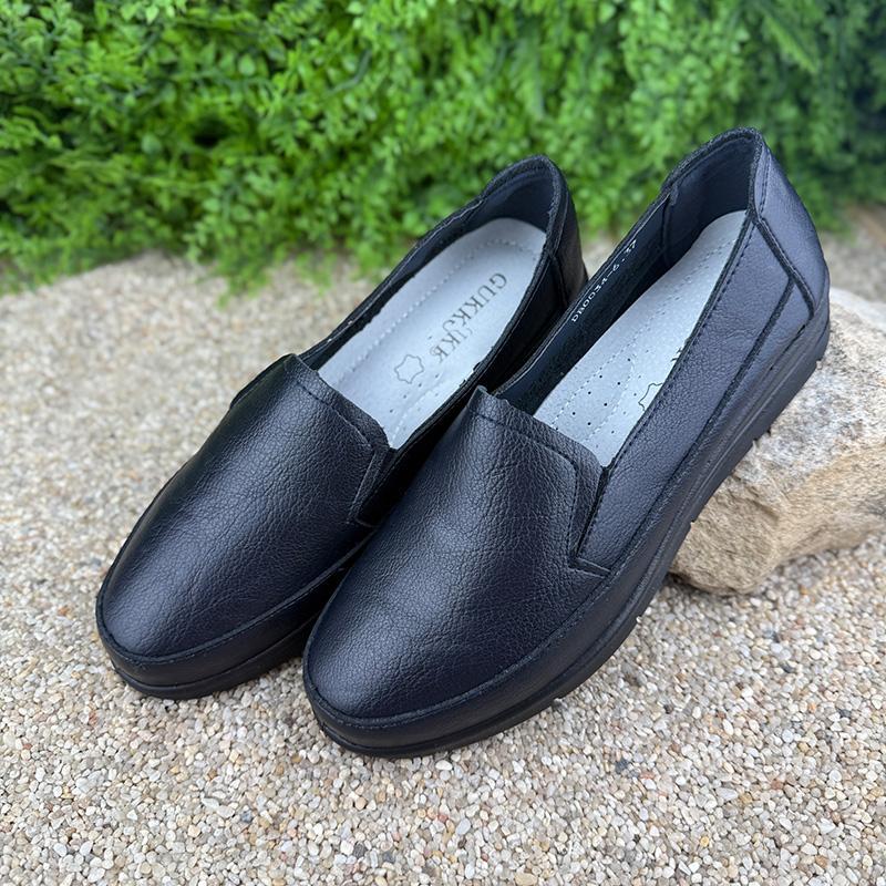 Мокасини шкіряні жіночі Е-002034-6 p. 38 24,5 см Темно-синій (109191668) - фото 2 Мокасини шкіряні жіночі Е-002034-6 p. 38 24,5 см Темно-синій (109191668) - фото 2