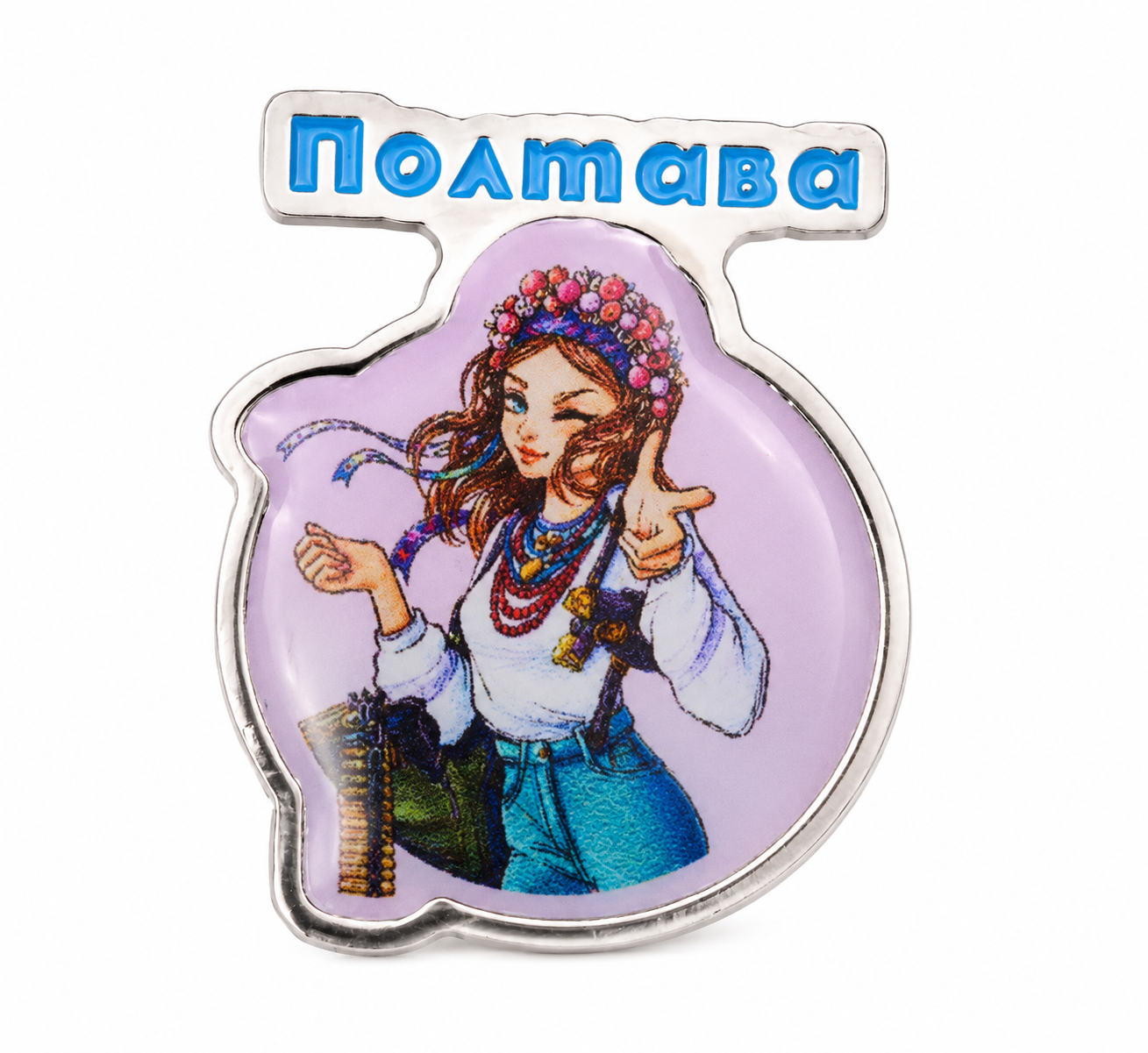 Металевий значок "Полтава" (1753426341)