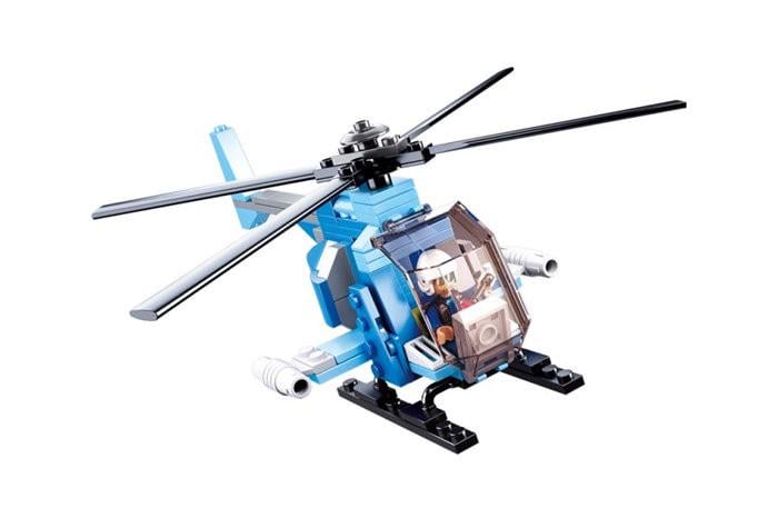 Конструктор детский Sluban m38-b0666-a-b-c-d-e-f Вертолет гражданский 101 дет
