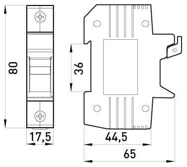 Держатель предохранителя E.NEXT e.fuse.1038.h1 1Р 32А 10х38 мм (i0300001) - фото 3