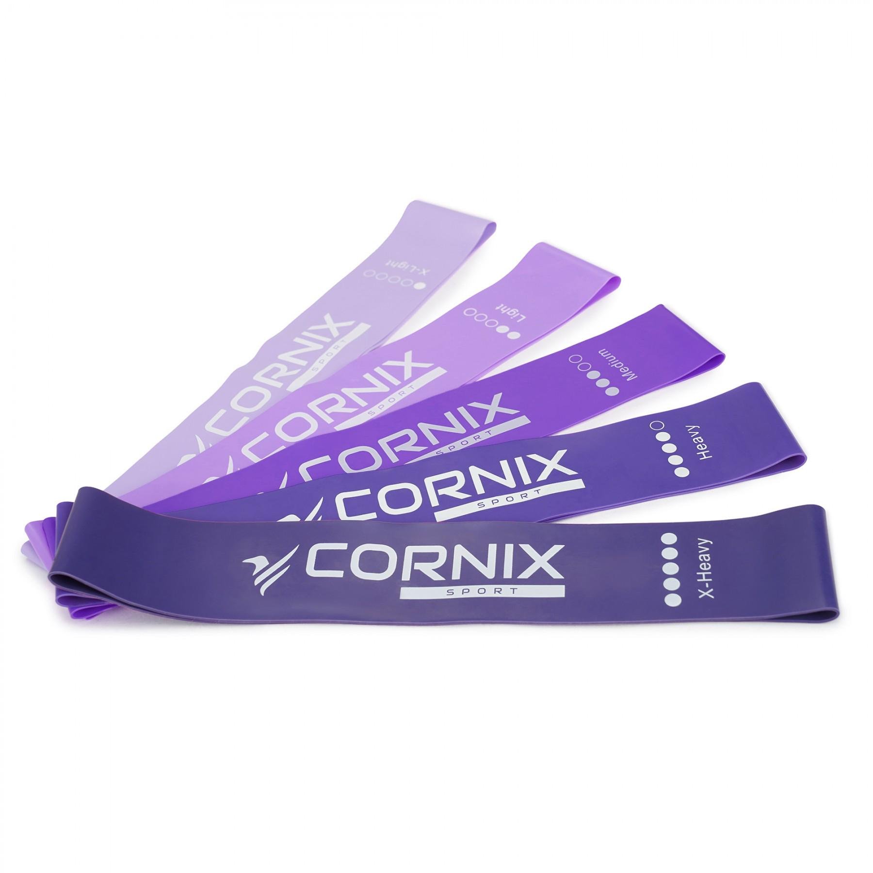 Резинки для фитнеса Cornix Mini Power Band 1-20 кг 5 шт. (XR-0253)