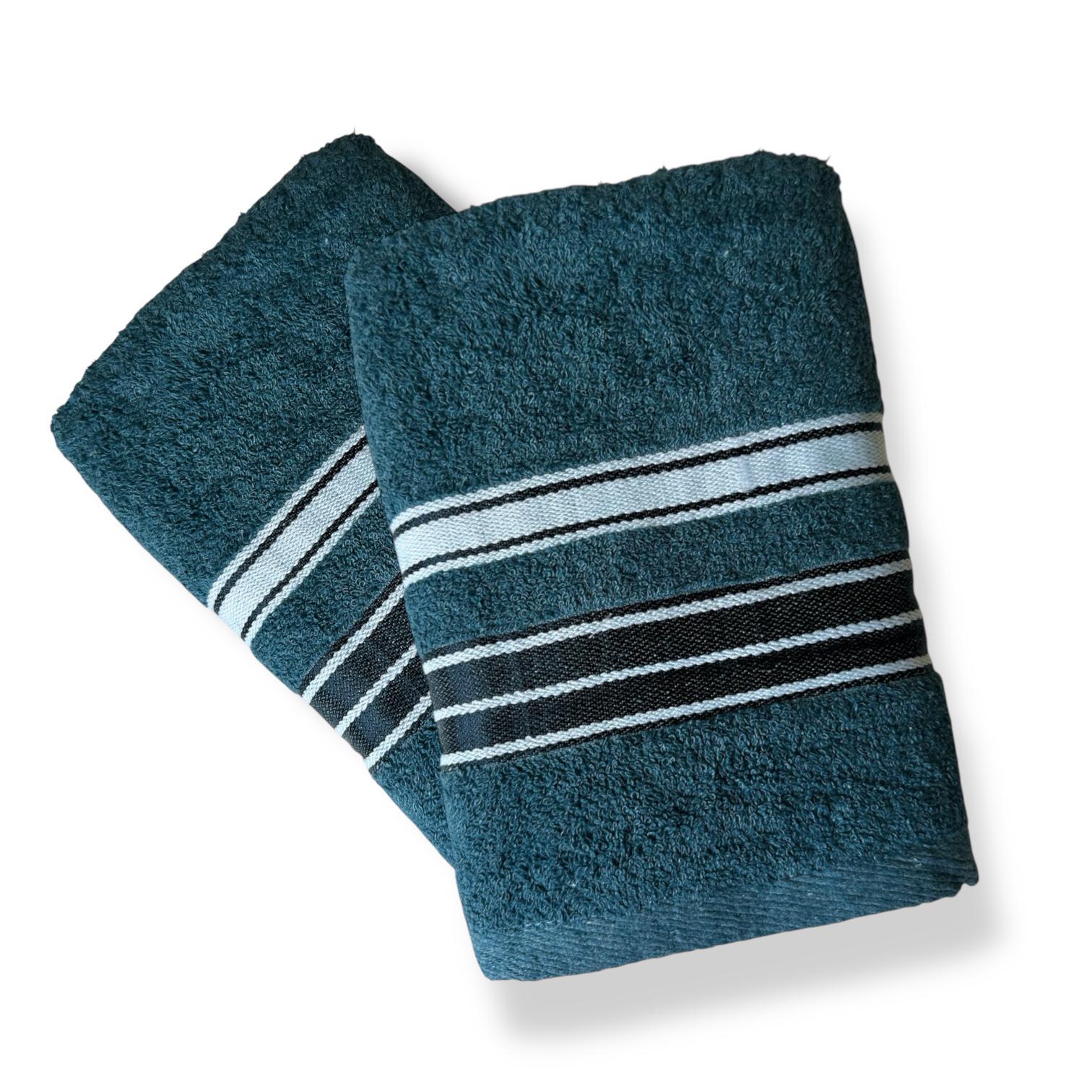 Рушник махровий Koloco 50x100 см Бірюзовий (550-92-4) - фото 2