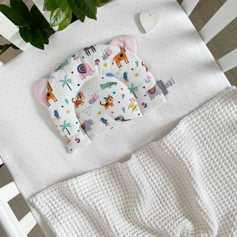 Подушка-позиционер детская Зоопарк с ушками 28х21 см (699) Подушка-позиционер детская Зоопарк с ушками 28х21 см (699)