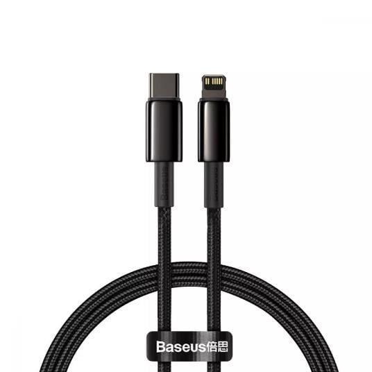 Кабель BASEUS Tungsten Gold Type-C to Lightning 20W 1 м Black (CATLWJ-01)