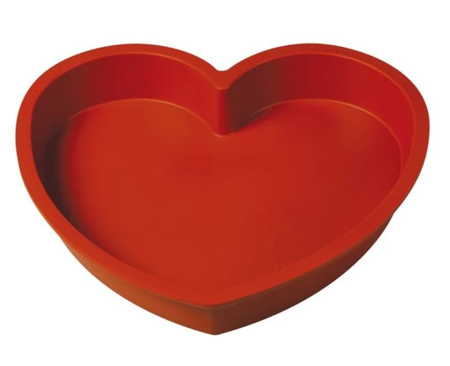 Форма для выпечки Stenson MH-3497 Сердце силиконовая 25х22,5х4 см (550203)