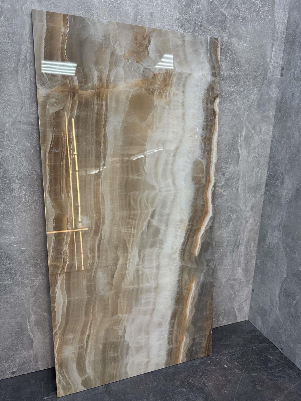 Керамогранітна плитка універсальна ST Onyx brown 60х120 cм (12233) - фото 3