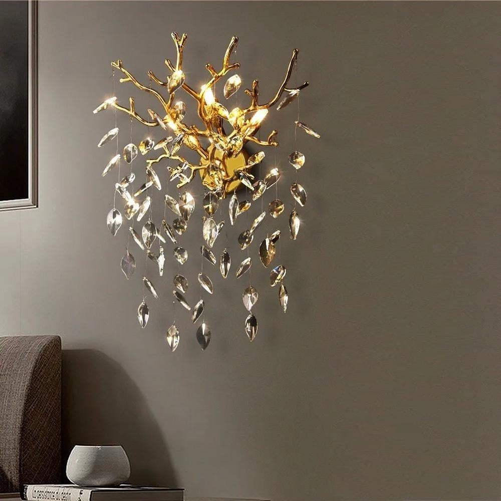 Бра Line.F W 33007/2 S GD DIAMINA с хрустальными камнями Золотой (3233_6504) Бра Line.F W 33007/2 S GD DIAMINA с хрустальными камнями Золотой (3233_6504)