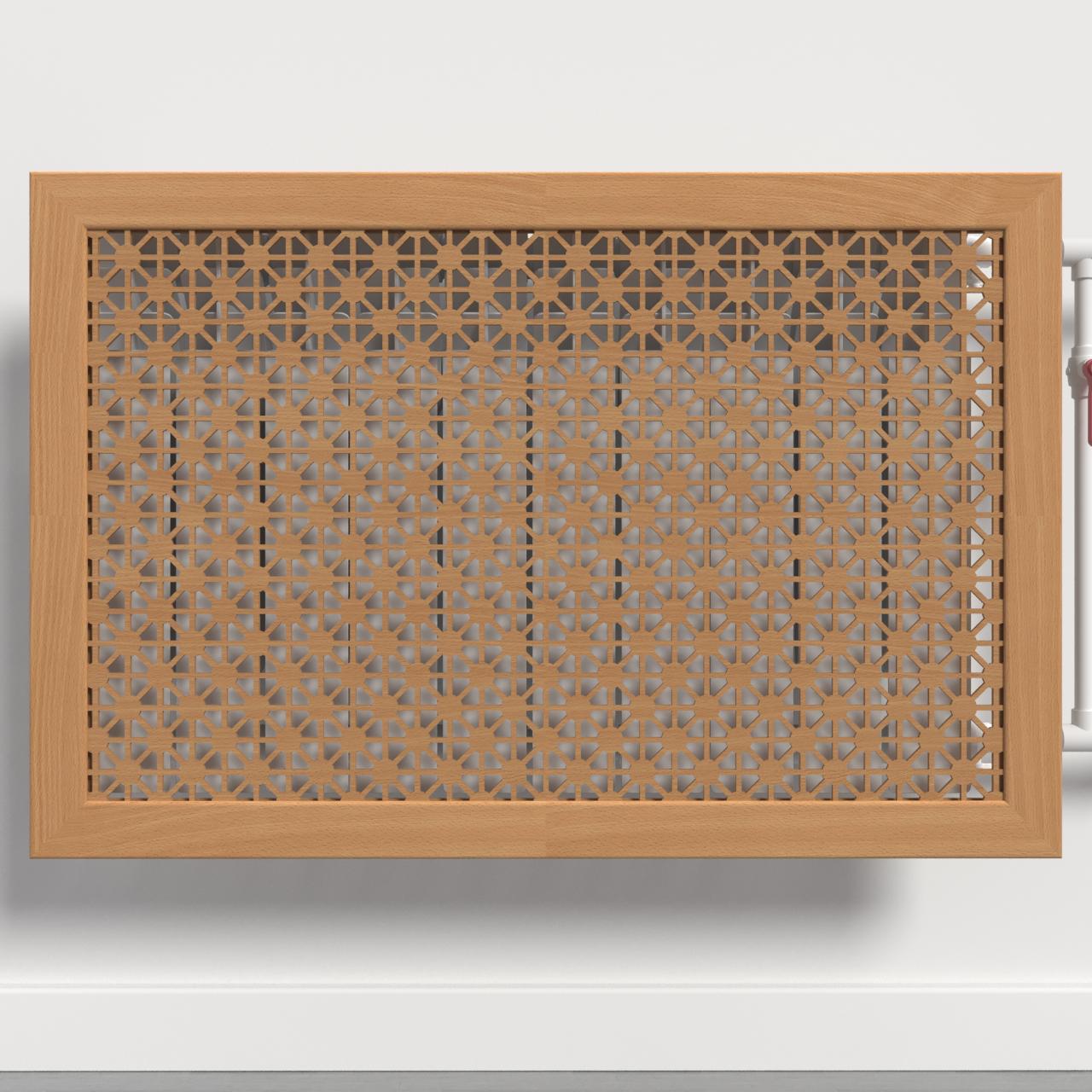 Решетка-экран на батарею SMARTWOOD 1500 мм Бук Бавария (R20635105)