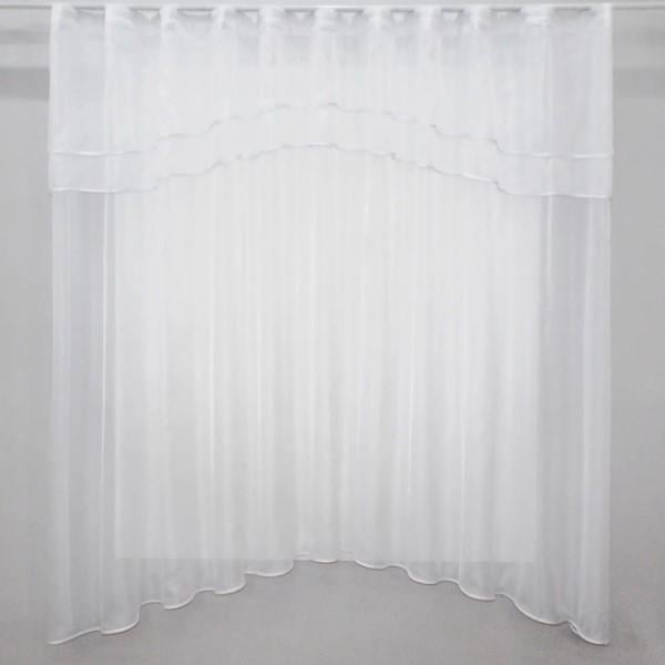 Занавеска арка на кухню 270х150 см Белый (036к)