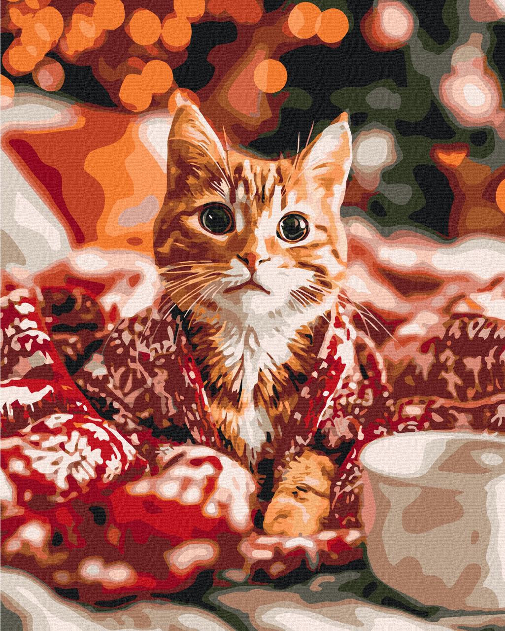 Картина за номерами Brushme Муркотіння Різдва BS54499 (3108660156) Картина за номерами Brushme Муркотіння Різдва BS54499 (3108660156)