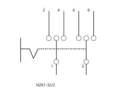 Выключатель-разъединитель CHINT NZK1-32/2 1-0-2 2P 32А трехпозиционный (643001) - фото 2