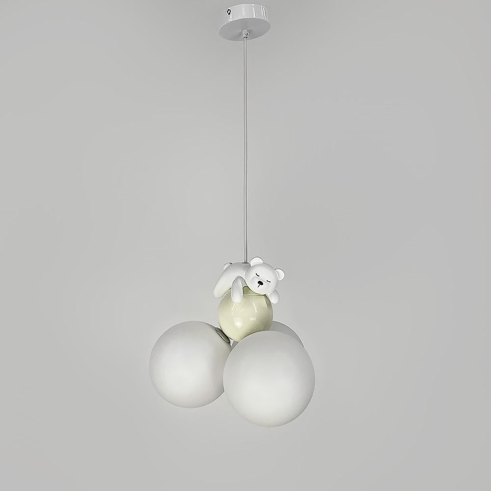 Люстра підвісна Light House LNF-17486/3P з ведмедем цоколь G9 діаметр плафона 15 см