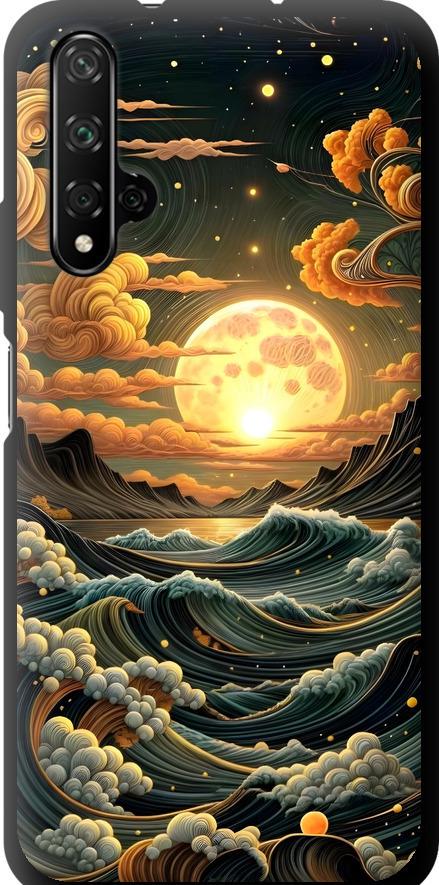 Чехол на Huawei Nova 5T Арт волны (6332b-1833-42517) Чехол на Huawei Nova 5T Арт волны (6332b-1833-42517)