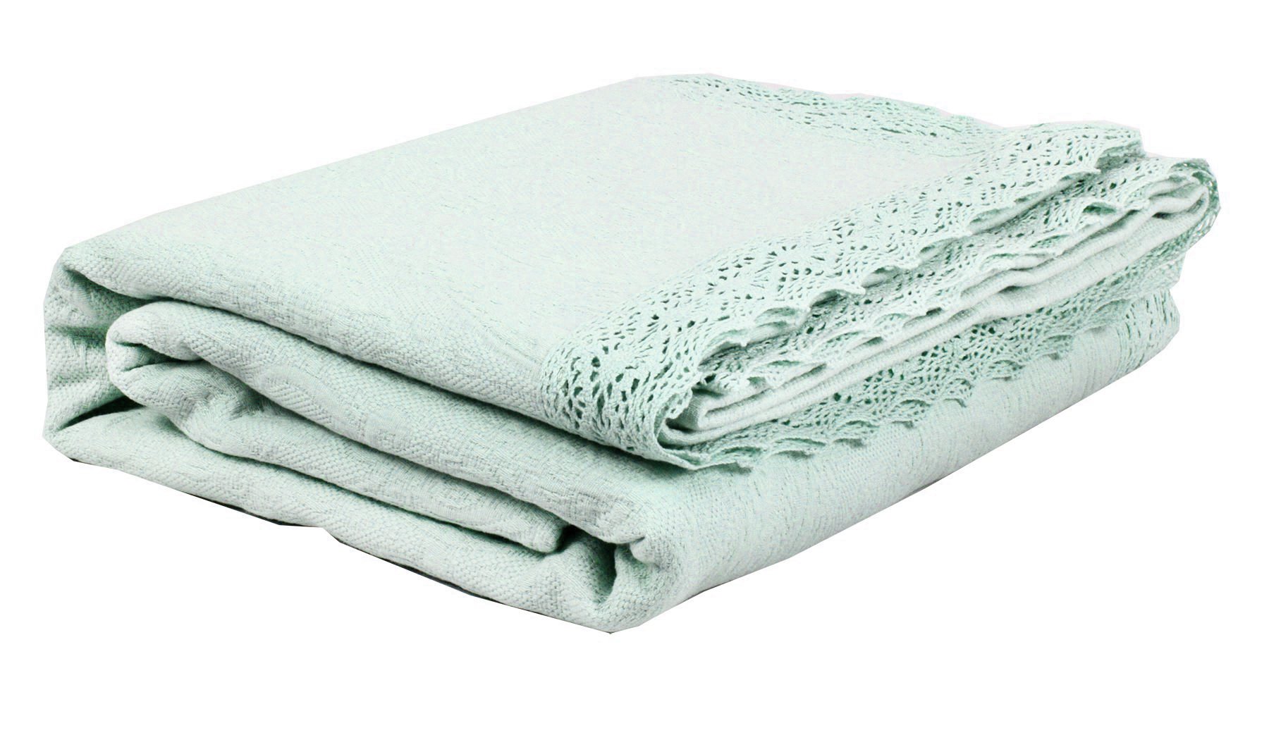 Покрывало Lighthouse Shal жаккард 240х60 см Мятный