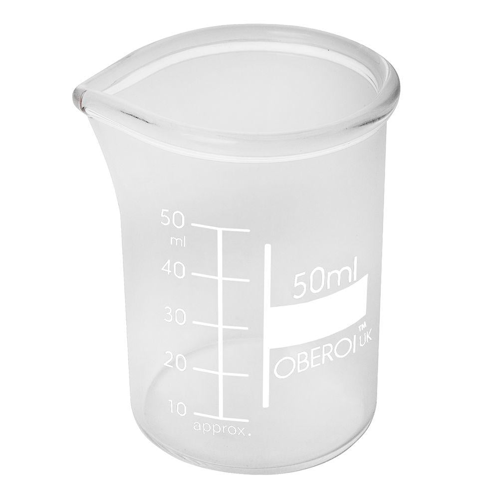 Стакан с носиком и шкалой стеклянный 50 мл (12535)