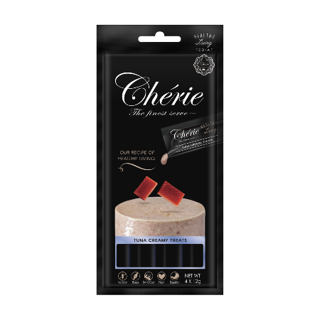 Корм для котів Cherie Healthy Living Кремовий пюре з тунця 4х12 г (2976621133) Корм для котів Cherie Healthy Living Кремовий пюре з тунця 4х12 г (2976621133)