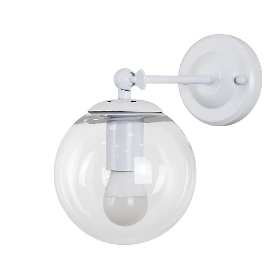 Бра Levistella 756WPR150F-1 WH+CL со стеклянным плафоном Белый (2467246431)