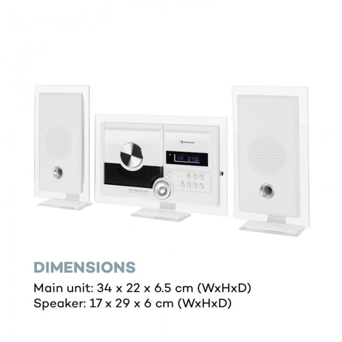 Стереосистема Auna StereoSonic DAB CD USB FM (10034087) - фото 2