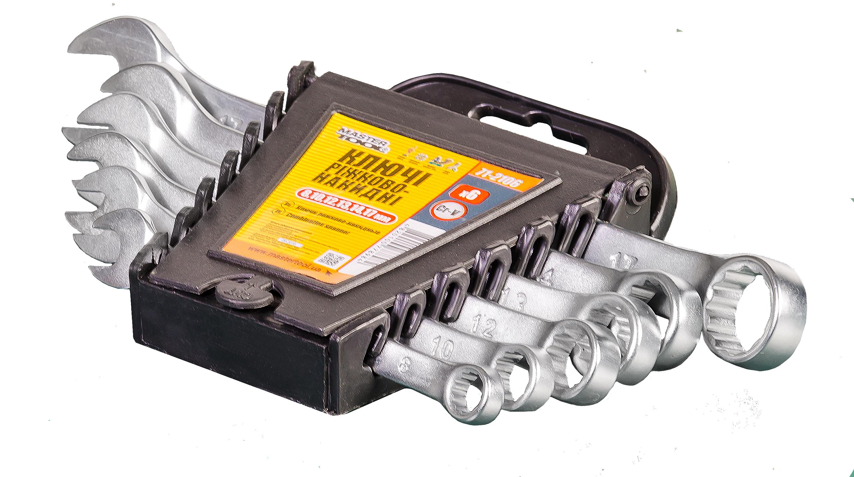 Ключі рожково-накидні MasterTool GM 6 шт. (Арт.: 71-2106)