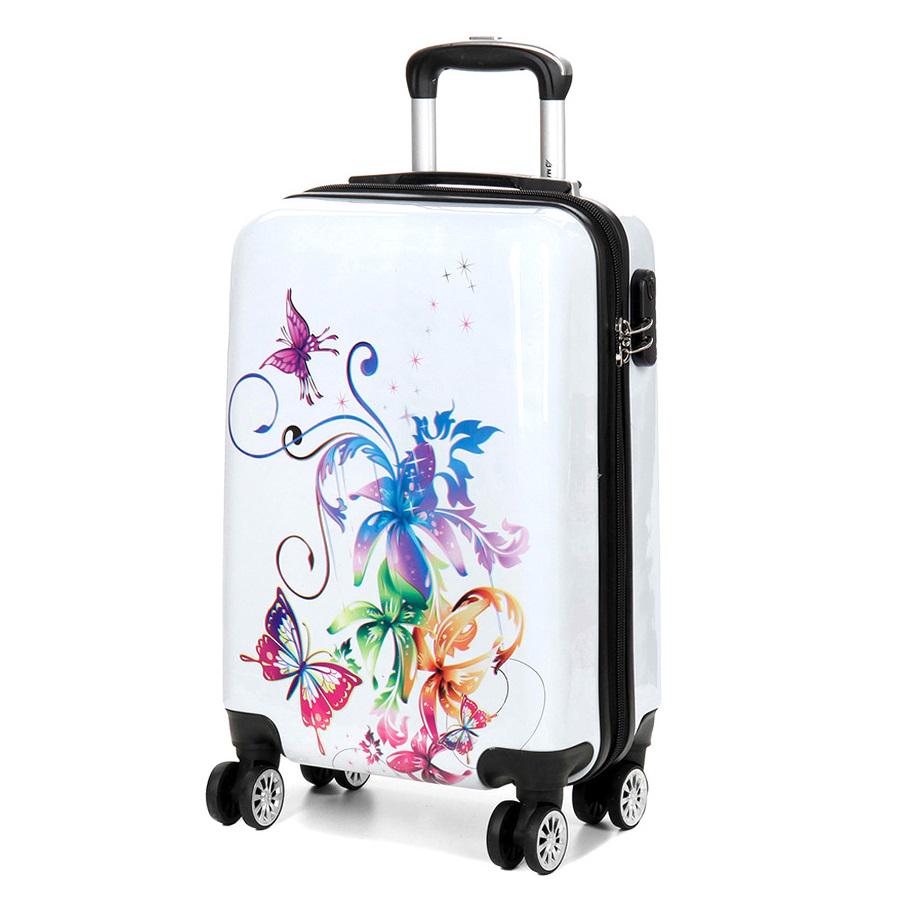 Чемодан малый ручная кладь Madisson Snowball 96820P поликарбонат S 38 л Разноцветный