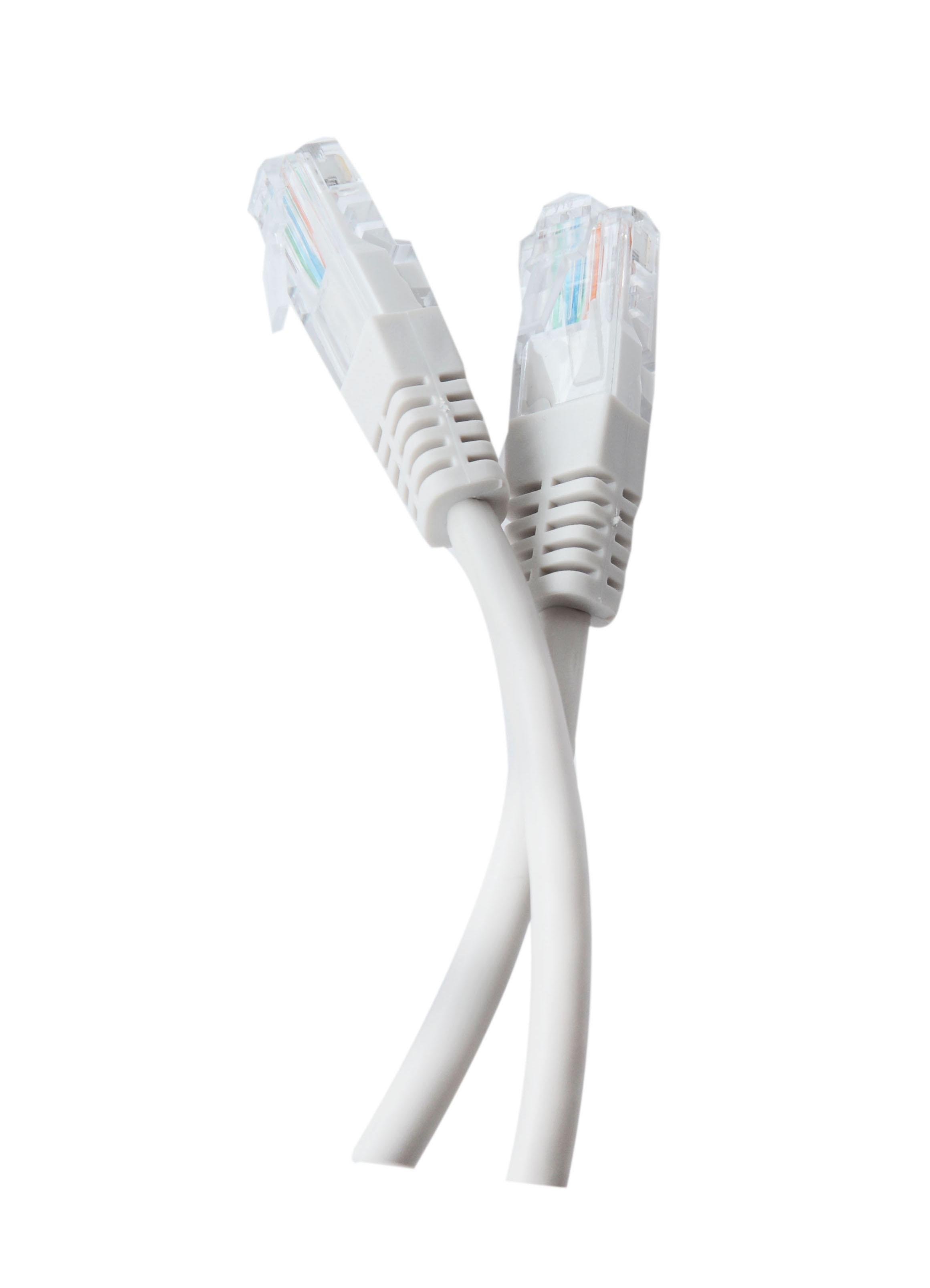 Патч-корд Tecro UTP-RJ45-0200 Cat 5e 2 м Сірий (M0410)