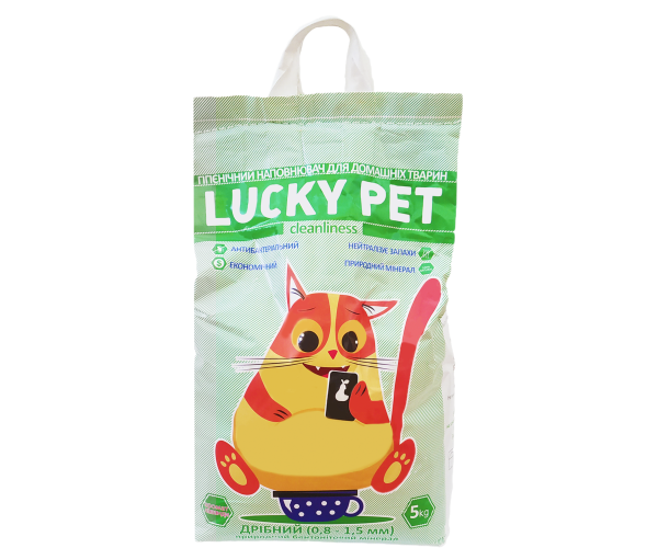 Наповнювач Lucky Pet Лаванда бентонітова дрібна гранула 0,8-1,5 мм 5 кг (38250)