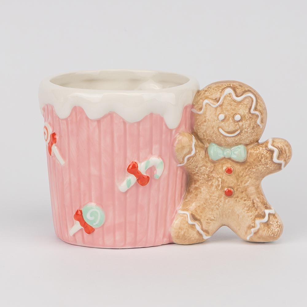 Кружка Имбирный пряник 400 мл Розовый (6037-006)