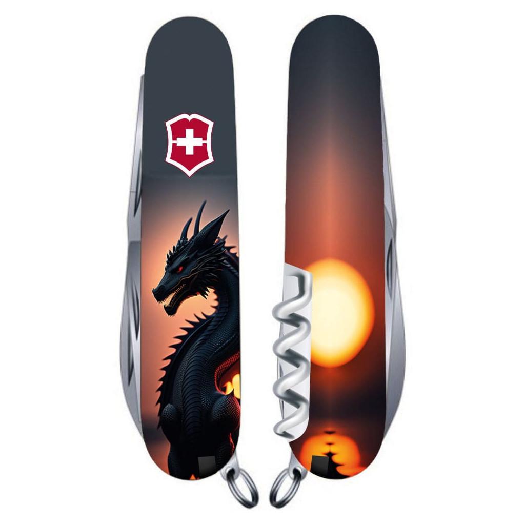 Нож складной Victorinox Climber Zodiac Дракон в лучах солнца (m344083)
