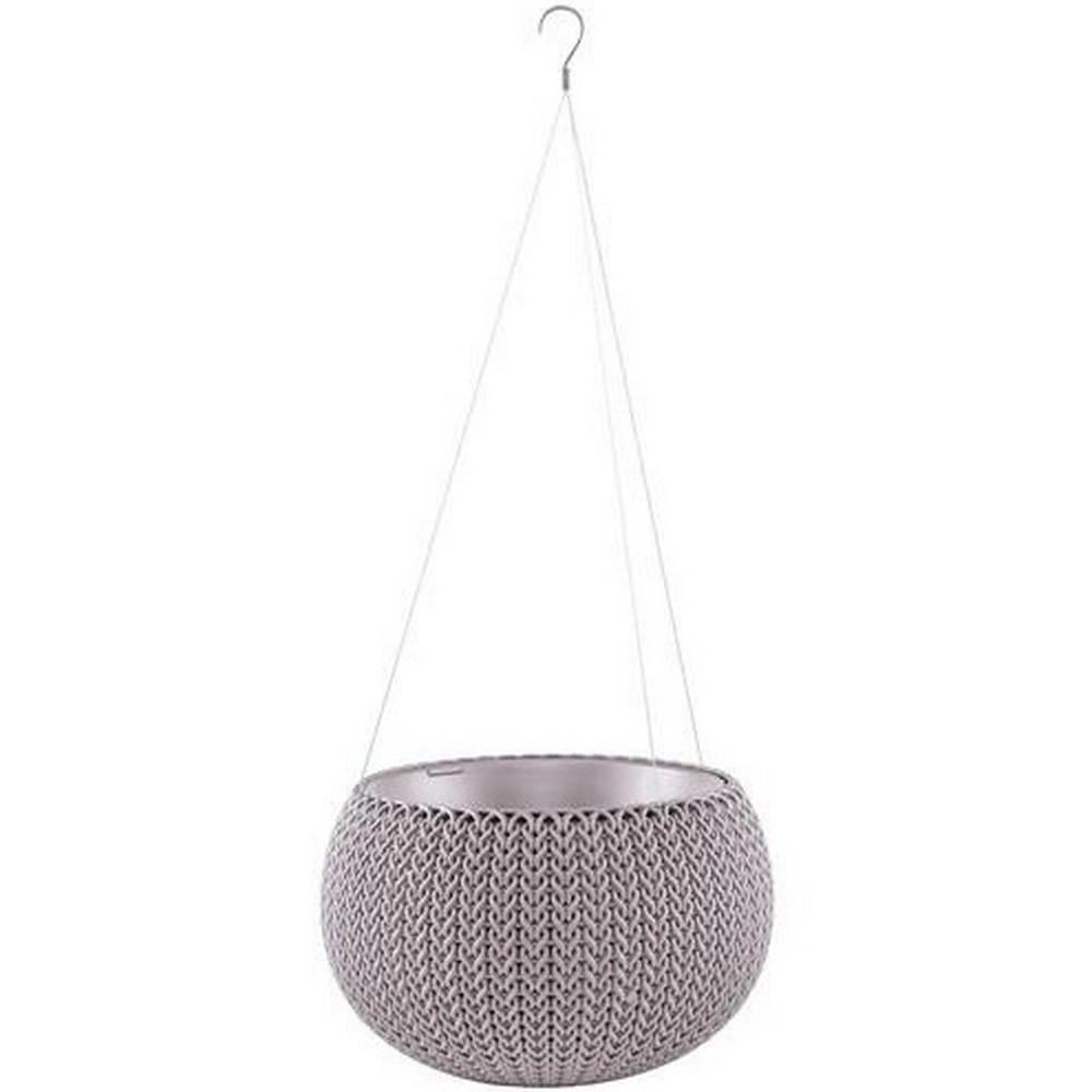 Подвесной горшок для цветов Keter Cozy M With Hanging Set Сиреневый (229538) - фото 1