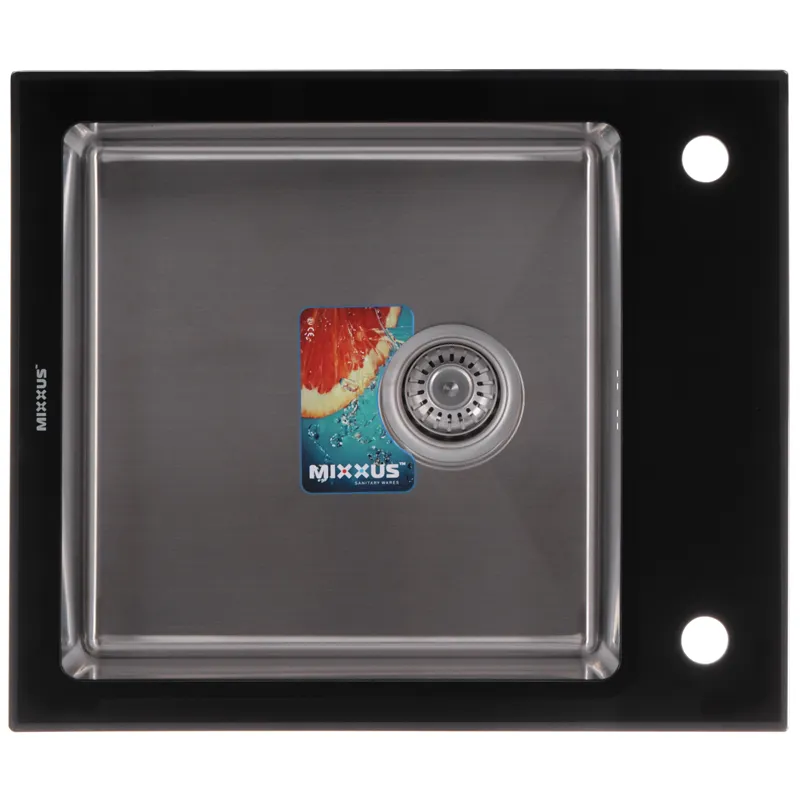 Мийка для кухні MIXXUS MX 304 6051-200x1.2-HM-Glass (MX0573) Мийка для кухні MIXXUS MX 304 6051-200x1.2-HM-Glass (MX0573)