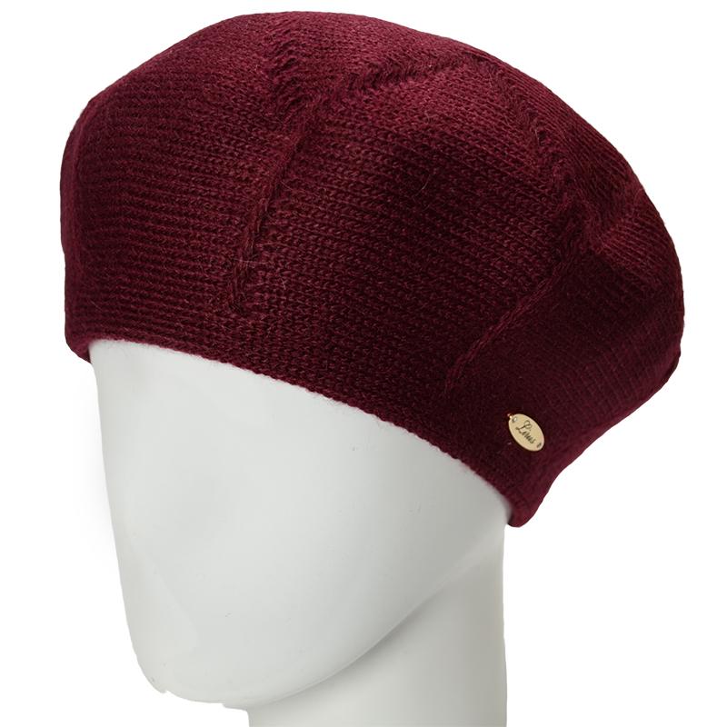 Берет женский Lirus Лето двойной зимний Бордовый (164109)