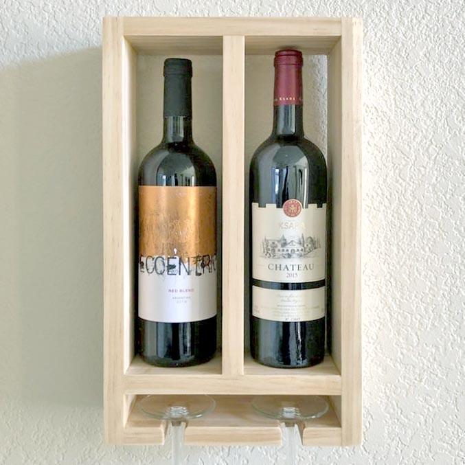 Полка для вина настенная из дерева Окаваши Бланже (ПНК-018201)