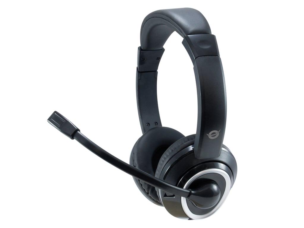 Навушники з мікрофоном Conceptronic POLONA01B Black (521150)