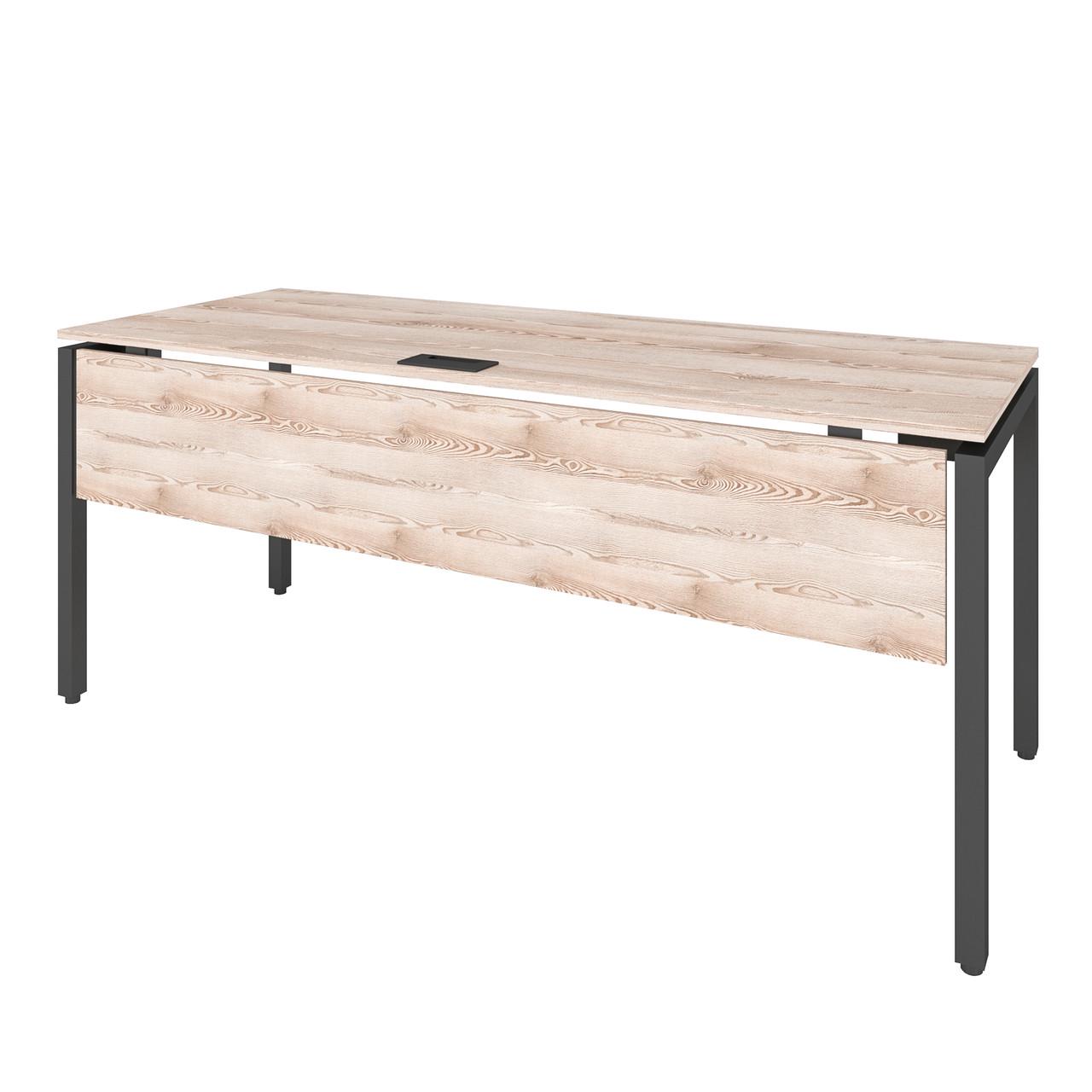 Офисный письменный стол руководителя Loft Details КP180b с царгой Сосна лофт кремовая