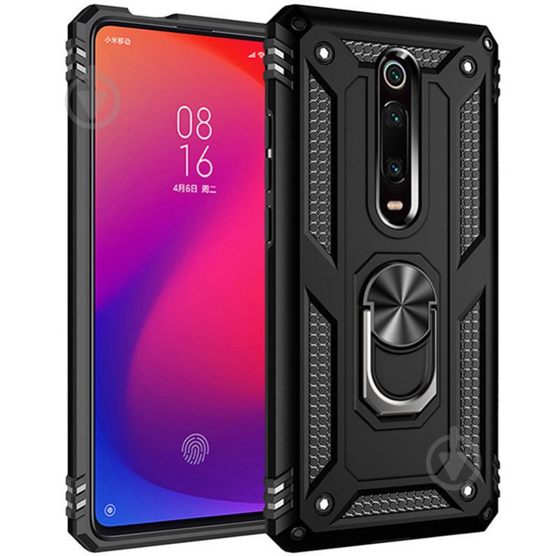 Ударопрочный чехол Epik Serge Ring для Xiaomi Redmi K20 / K20 Pro / Mi9T / Mi9T Pro Черный (761524)