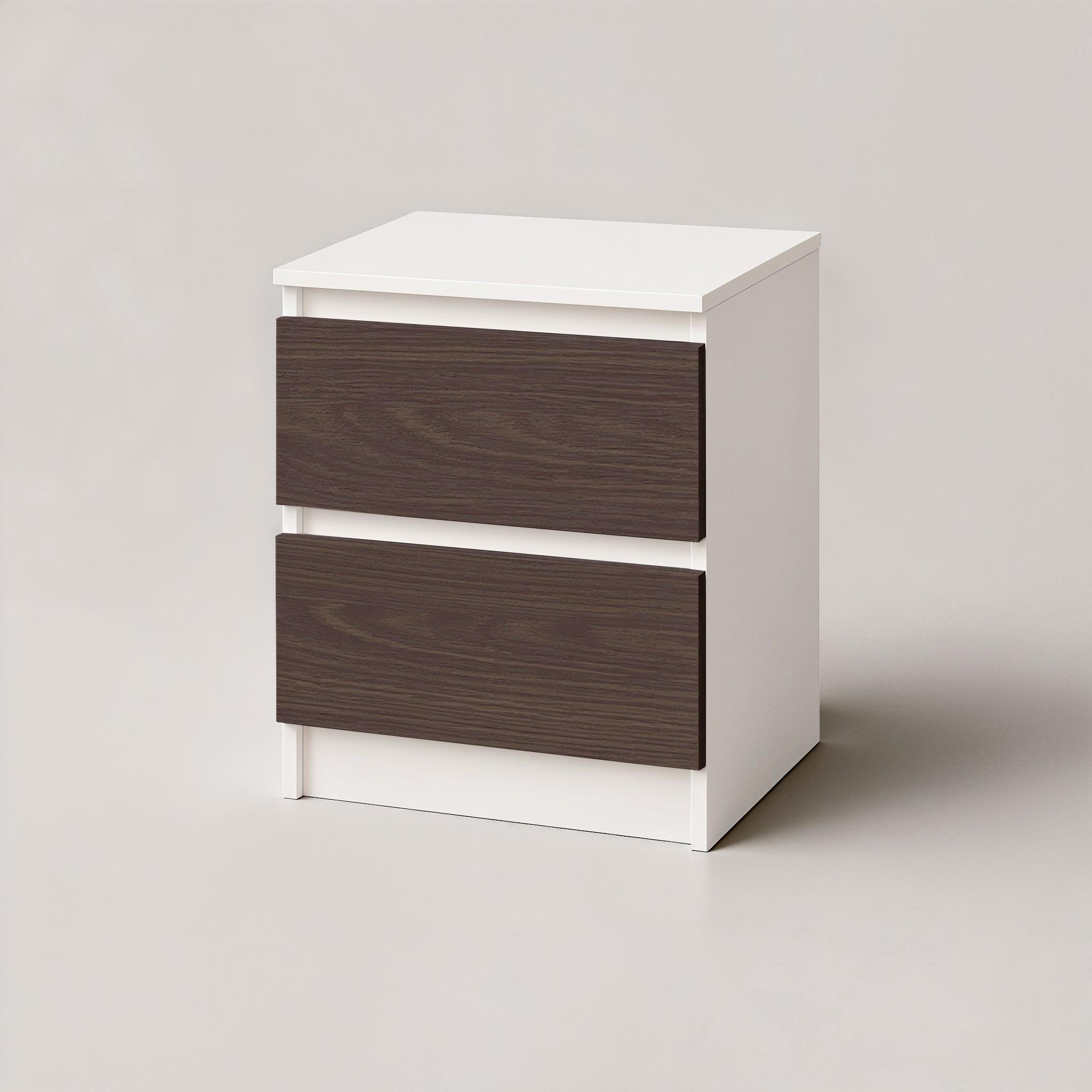 Тумба приліжкова FT-225 400х400х530 мм Білий/Венге Магія - фото 2 Тумба приліжкова FT-225 400х400х530 мм Білий/Венге Магія - фото 2