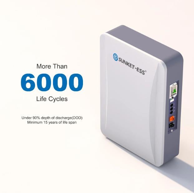 Акумуляторна батарея Sunket LiFePo4 51,2V 100 Ah 5 кВт/год (LFP5KWH/LV) - фото 4