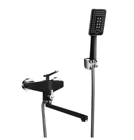 Смеситель для ванны Frap F2257 H57 d 35 мм Черный/Хром