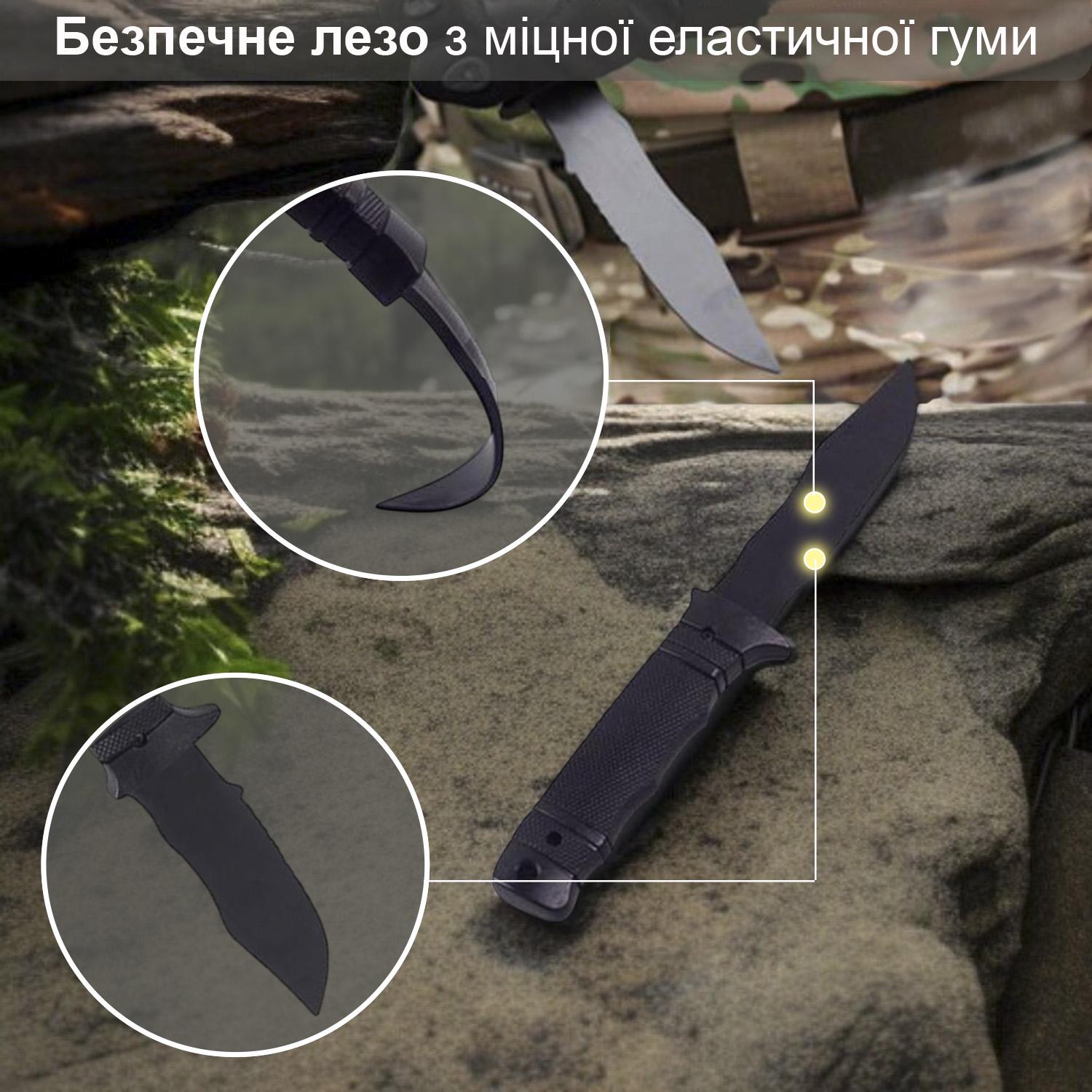 Ніж тренувальний GDragon Чорний (141_3_0_1) - фото 3