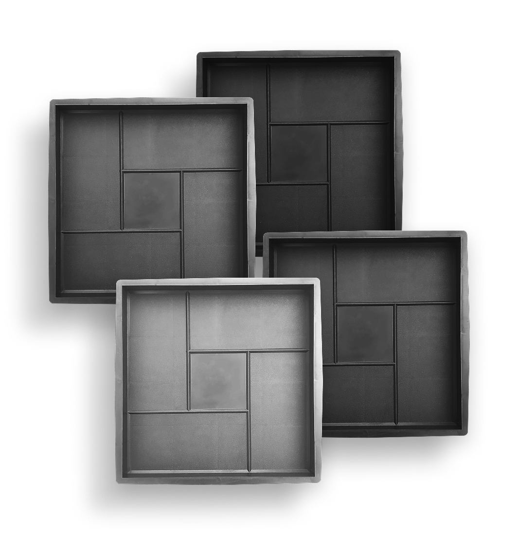 Форми для тротуарної плитки Верес-2007 Лабіринт 300х300 мм 4 шт. (1010804-3145)