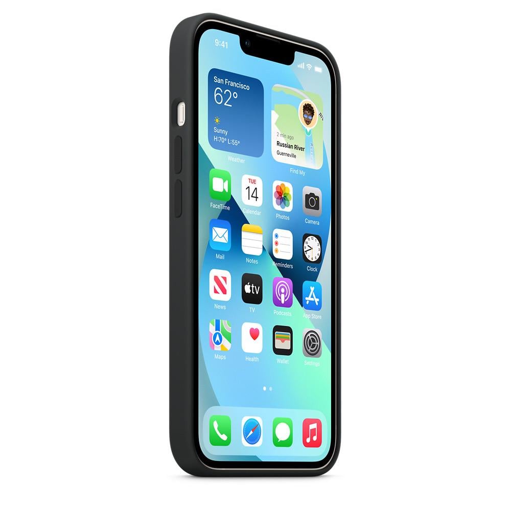 Силіконовий чохол-накладка Silicone Case for iPhone 13, Black (High Copy)(A) - фото 7