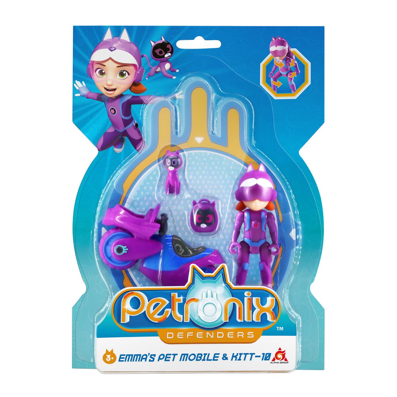 Ігровий набір Petronix Defenders Петмобіль та фігурка Емми 7,5 см (1909533602)
