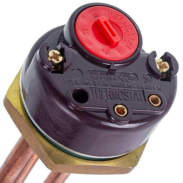 ТЭН для бойлера с термостатом 3000W медный 265 мм фланец 55 мм 1 трубка под датчик (00000047112) - фото 2 ТЭН для бойлера с термостатом 3000W медный 265 мм фланец 55 мм 1 трубка под датчик (00000047112) - фото 2