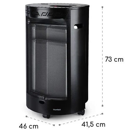 Газовый обогреватель Blumfeldt Bonaparte Fire 4200 Вт (10032817) - фото 10 Газовый обогреватель Blumfeldt Bonaparte Fire 4200 Вт (10032817) - фото 10