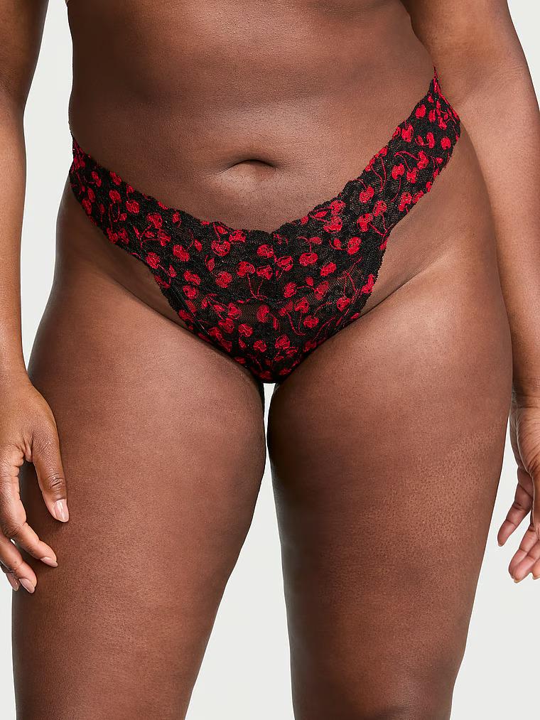 Трусики стринги Victoria’s Secret Lace Thong Panty M Черный (26994335) Трусики стринги Victoria’s Secret Lace Thong Panty M Черный (26994335)