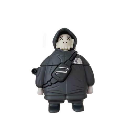 Силиконовый 3D чехол для Apple Airpods 1/2 The North Face X Kaws